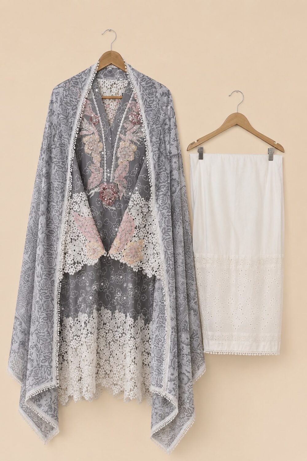 Semi stitched farshi suit